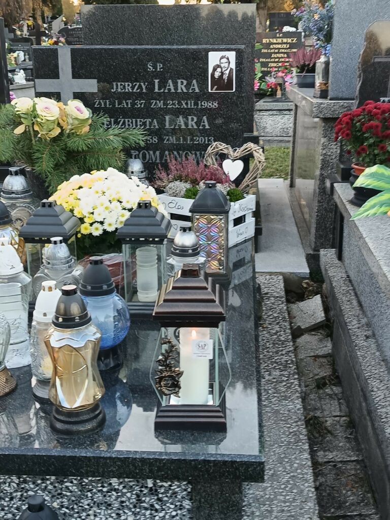 Grób ś.p. Jerzego Lary i Elżbiety Lary