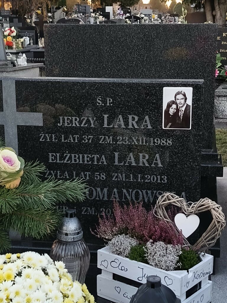 Grób ś.p. Jerzego Lary i Elżbiety Lary.
