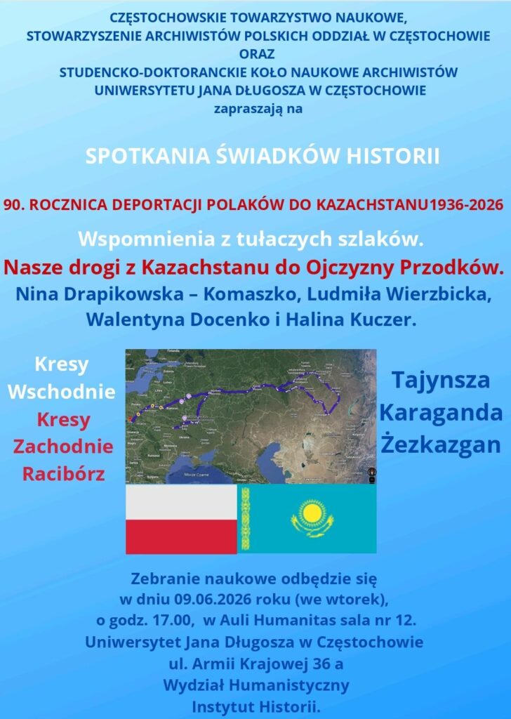 Plakat zapraszający na spotkanie